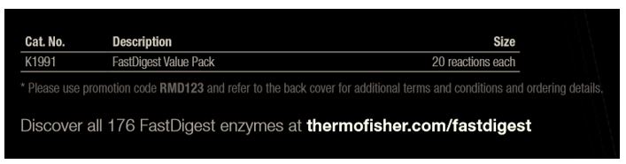 Thermo Scientific™ FastDigest™ Restriction Enzyme Value Pack